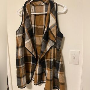 plaid vest